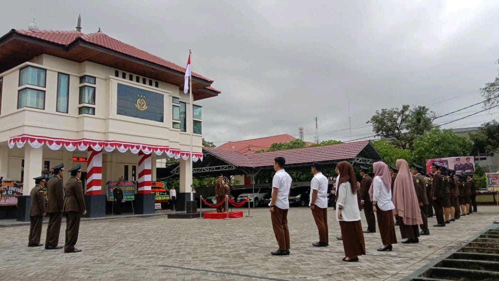 Upacara Peringatan HBA ke-62 Tingkat Kejari Sidrap Berlangsung Khidmat