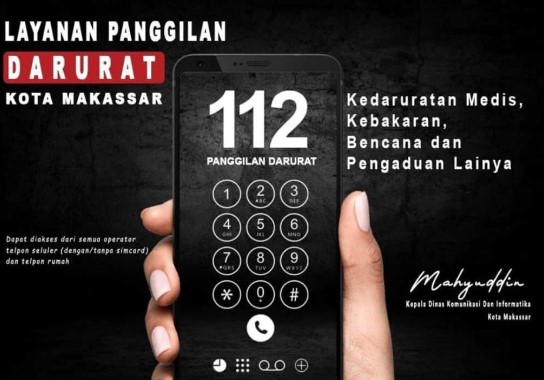 Waspada Cuaca Buruk, Dinas Kominfo Makassar Ajak Masyarakat Manfaatkan Layanan 112