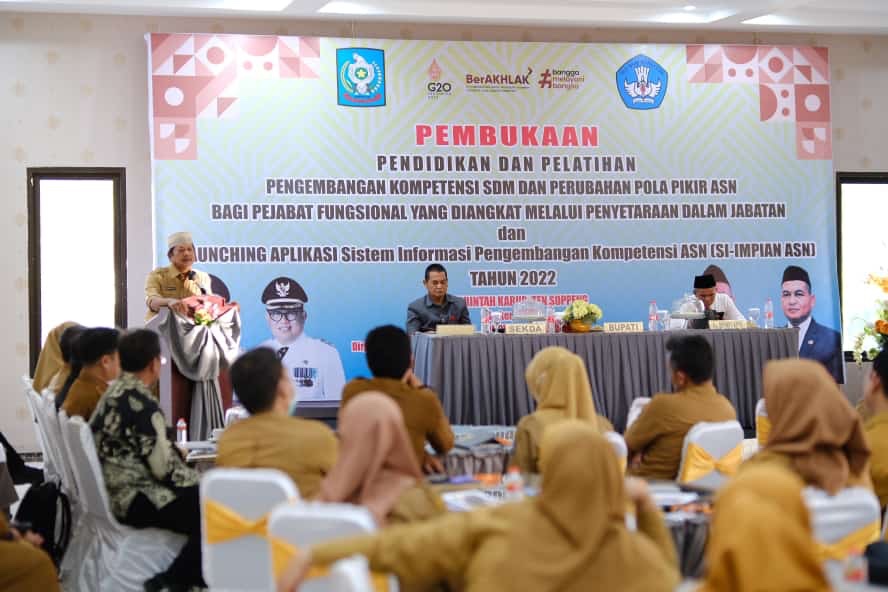 ASN Soppeng Dilatih Kembangkan Kompetensi SDM dan Launching Aplikasi SI-IMPIAN ASN