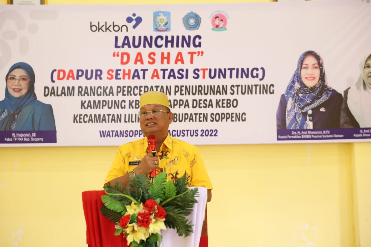 Wabup Soppeng Mencanangkan Kampung Keluarga Berkualitas Tahun 2022