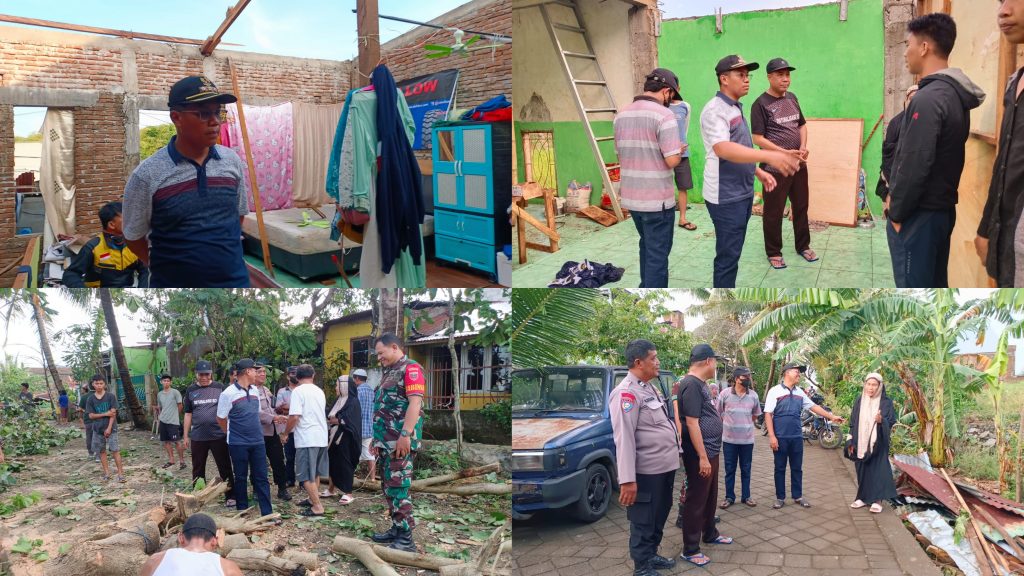 Usai Hujan Es Batu, Camat Biringkanaya Tinjau Rumah Warga yang Rusak