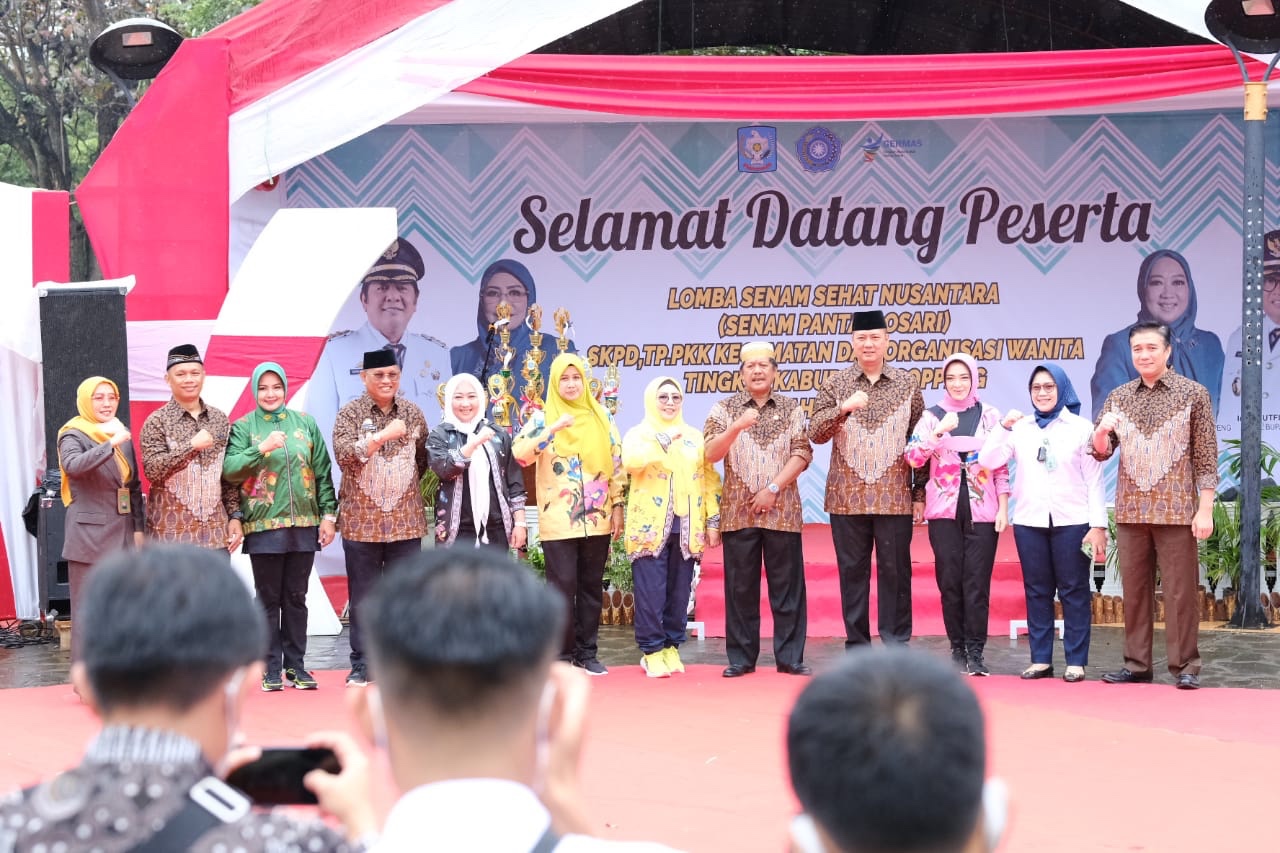 Pengurus TP-PKK Soppeng Gelar Lomba Senam Sehat Nusantara