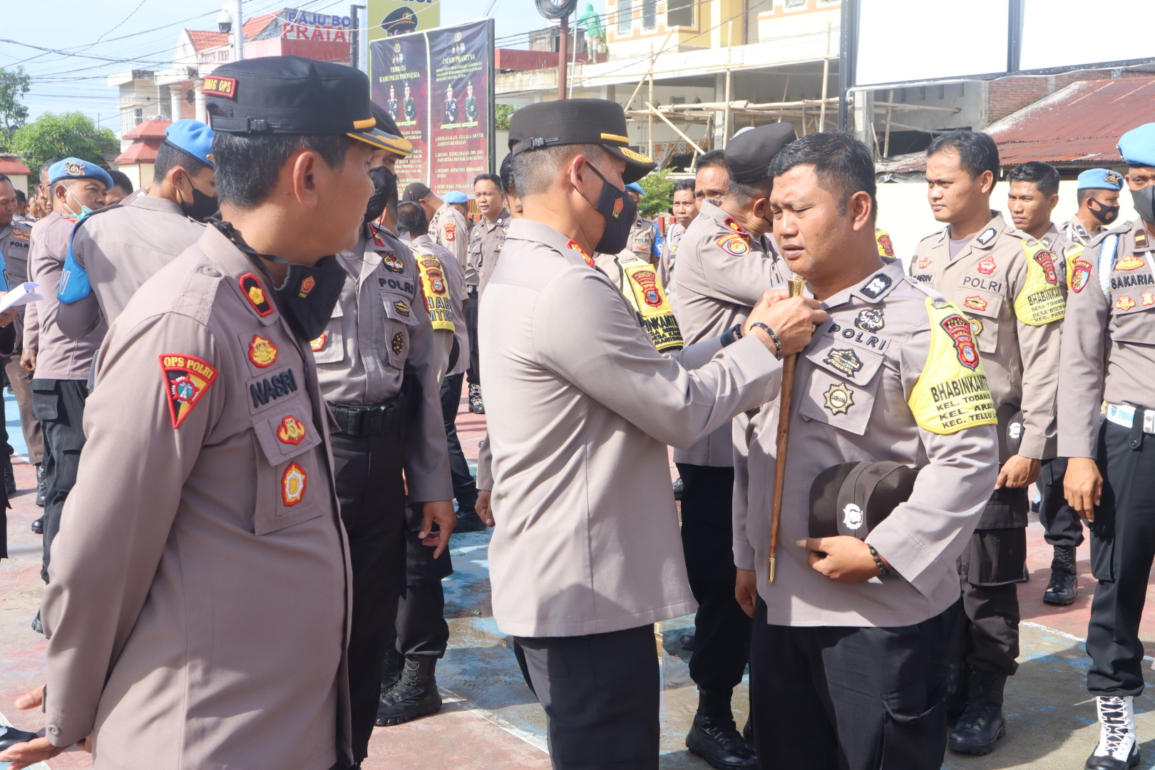 Kapolres Sidrap Cek Langsung Sikap Tampan Anggotanya