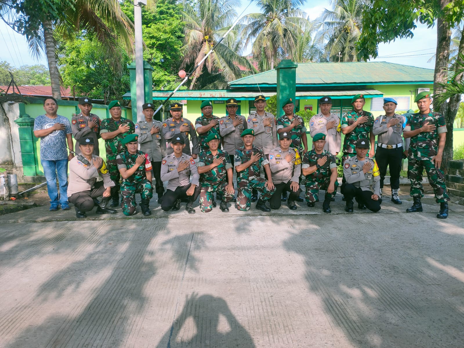 Wujud Sinergitas TNI-Polri, Polsek Maritengngae Polres Sidrap dan Koramil 03 Maritengngae Apel Bersama