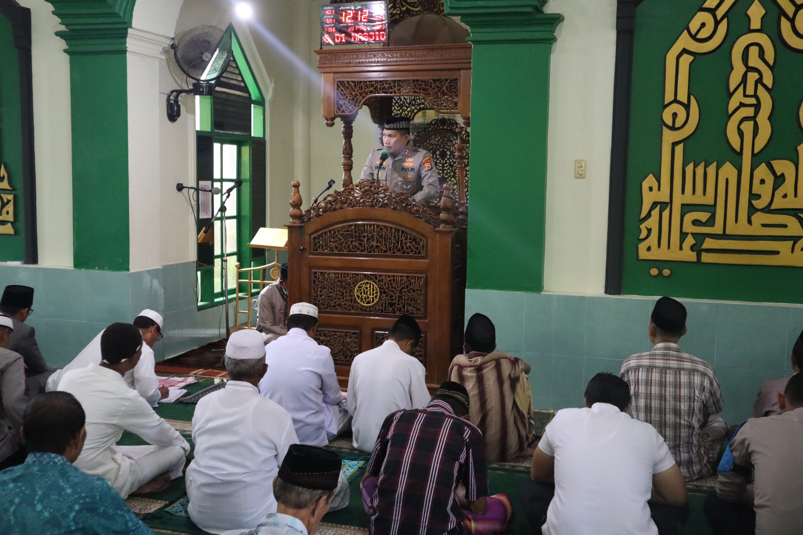 Safari Jumat di Panca Lautang, Kapolres Sidrap Sampaikan Ini Kepada Jama’ah