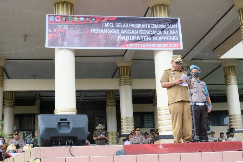 Pemkab Soppeng Gelar Apel Kesiapsiagaan Antisipasi Bencana