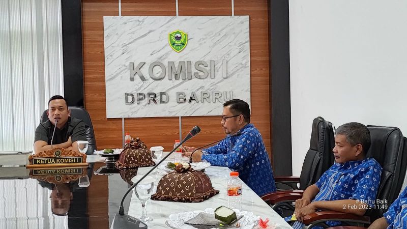 Bahas Fungsi Pengawasan Komisi I DPRD Barru Gelar Raker Dengan Inspektorat Barru