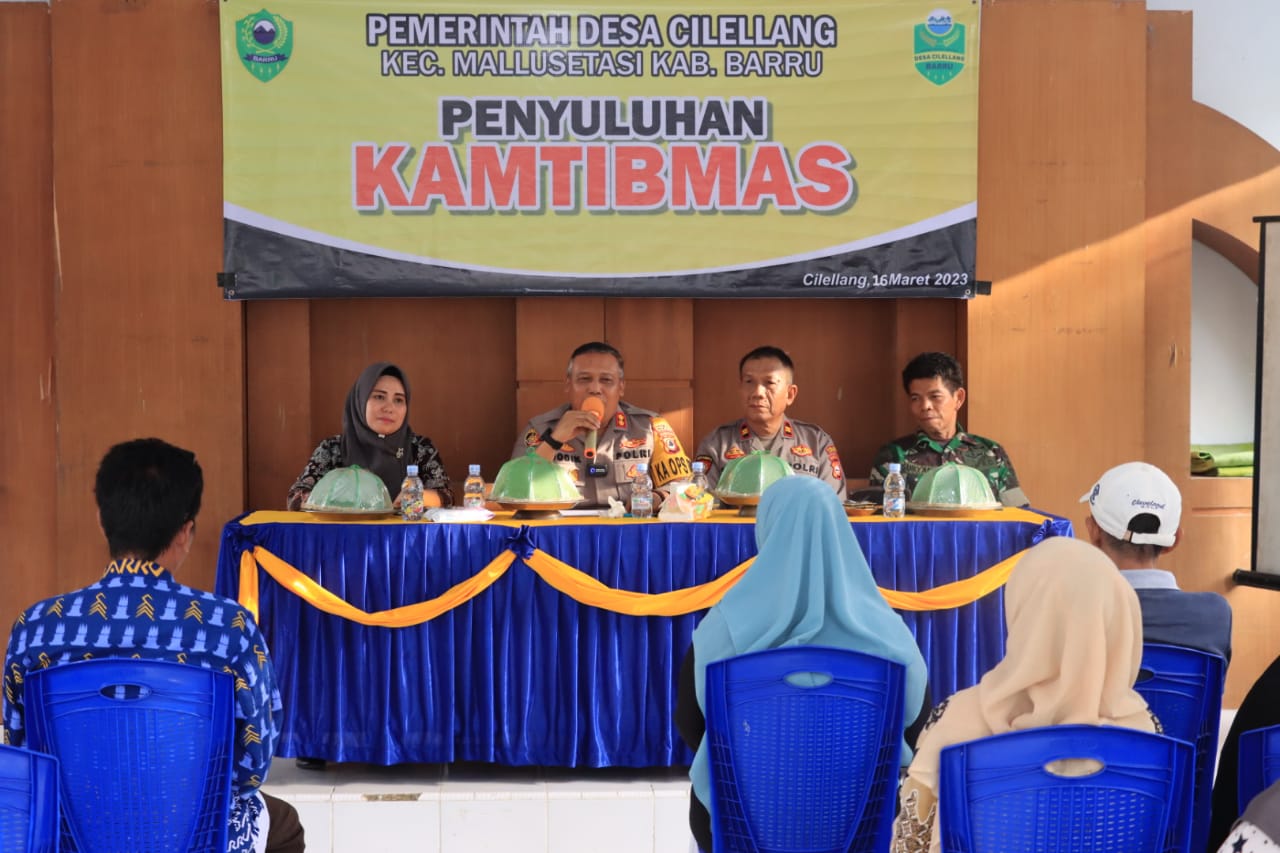 Kapolres Barru Sosialisasi Kamtibmas di Cilellang