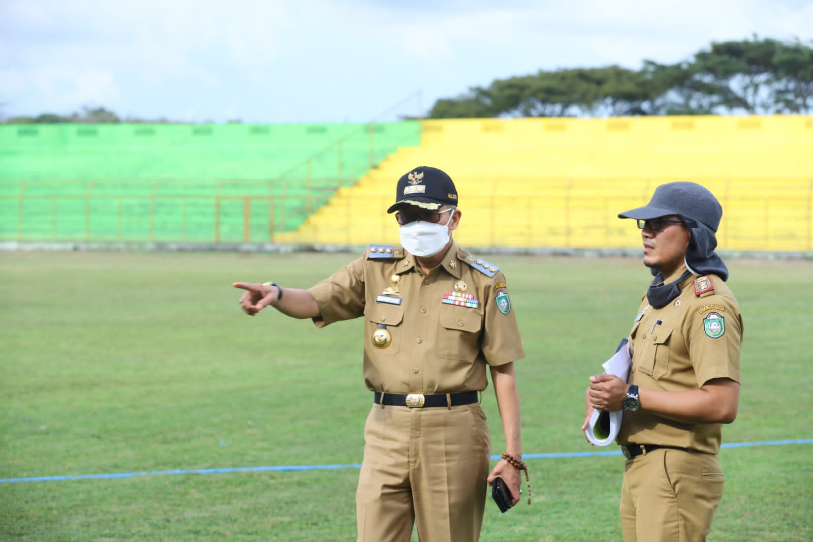 Tinjau Stadion BJ Habibie, Taufan Pawe Komitmen Majukan Persepakbolaan di Sulsel