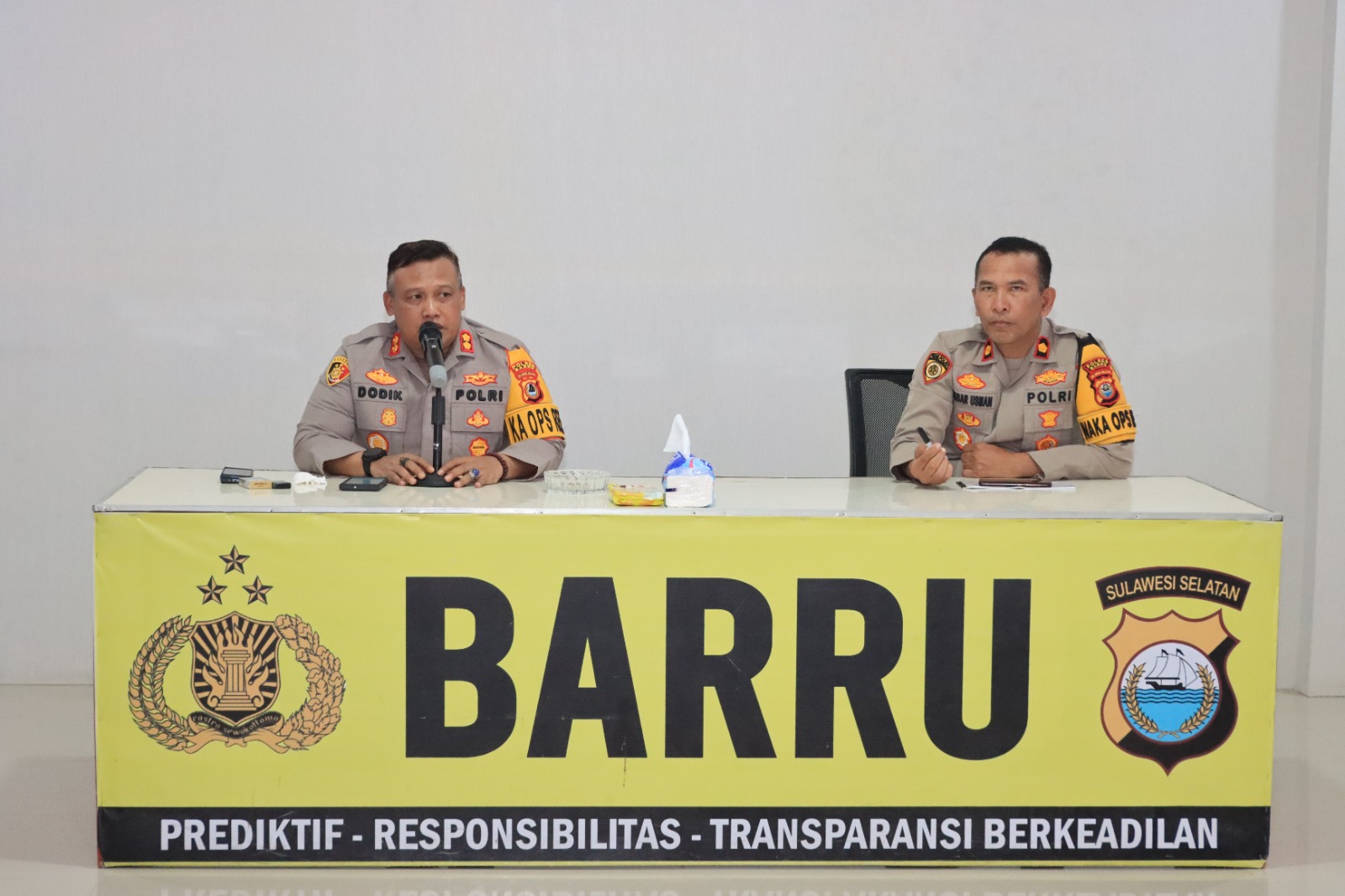 Kapolres Barru Pimpin Rapat Analisa Dan Evaluasi Terkait Kinerja