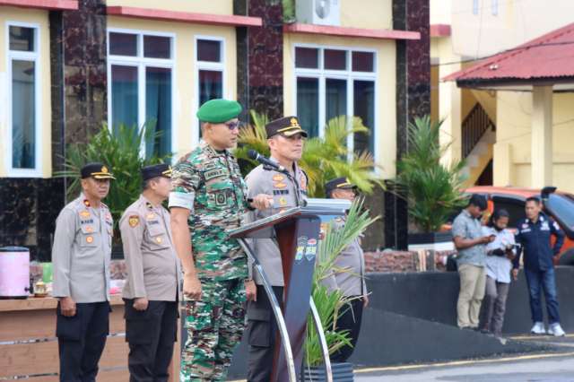 Kapolres Sidrap- Dandim 1420 Komitmen Jaga Sinergitas dan Solidaritas TNI-Polri