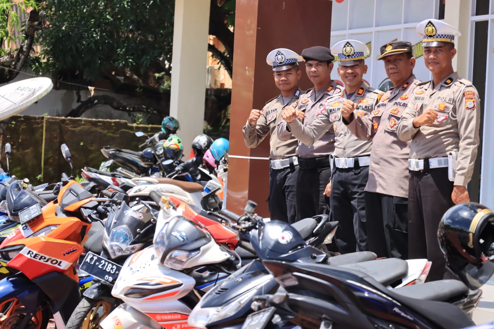 Polres Barru, Amankan 14 unit Motor Balap Liar