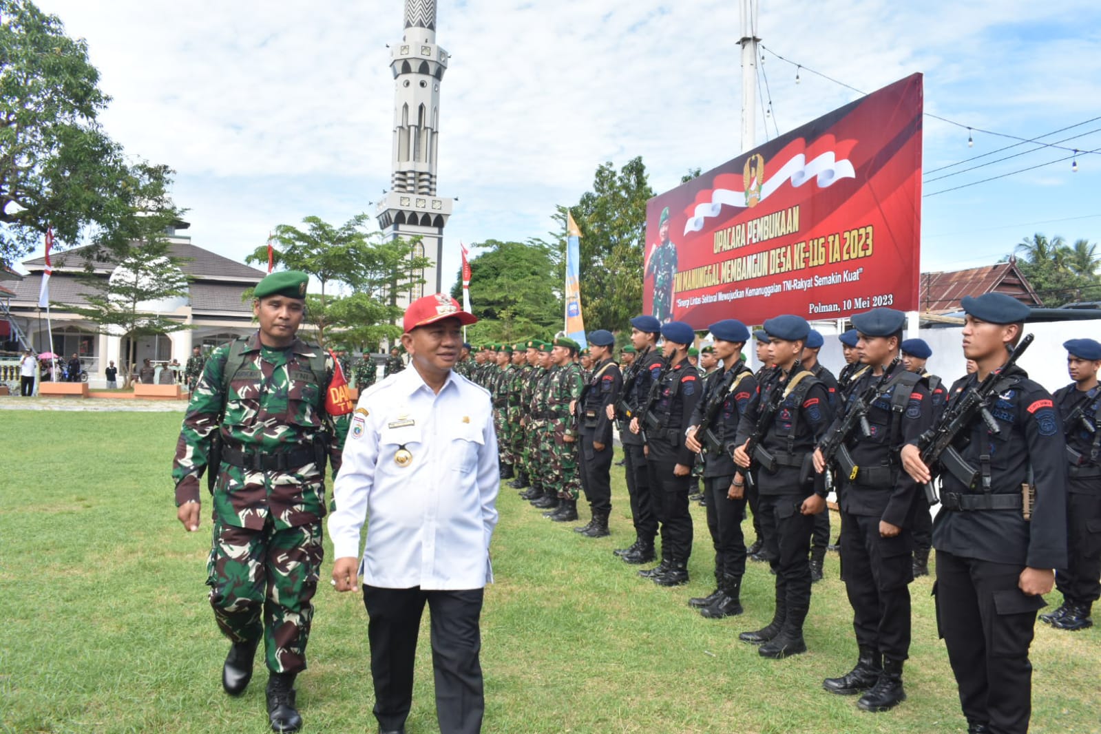 Bupati Polewali Mandar Buka Program TMMD Ke-116 Kodim Polman