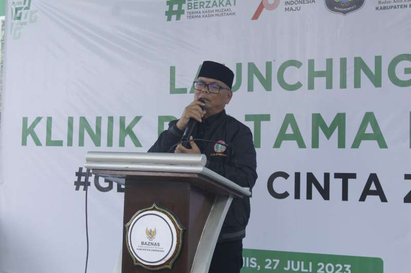 Launching Klinik Pratama Baznas Enrekang, Muslimin Bando Titip Pesan Moril Begini 