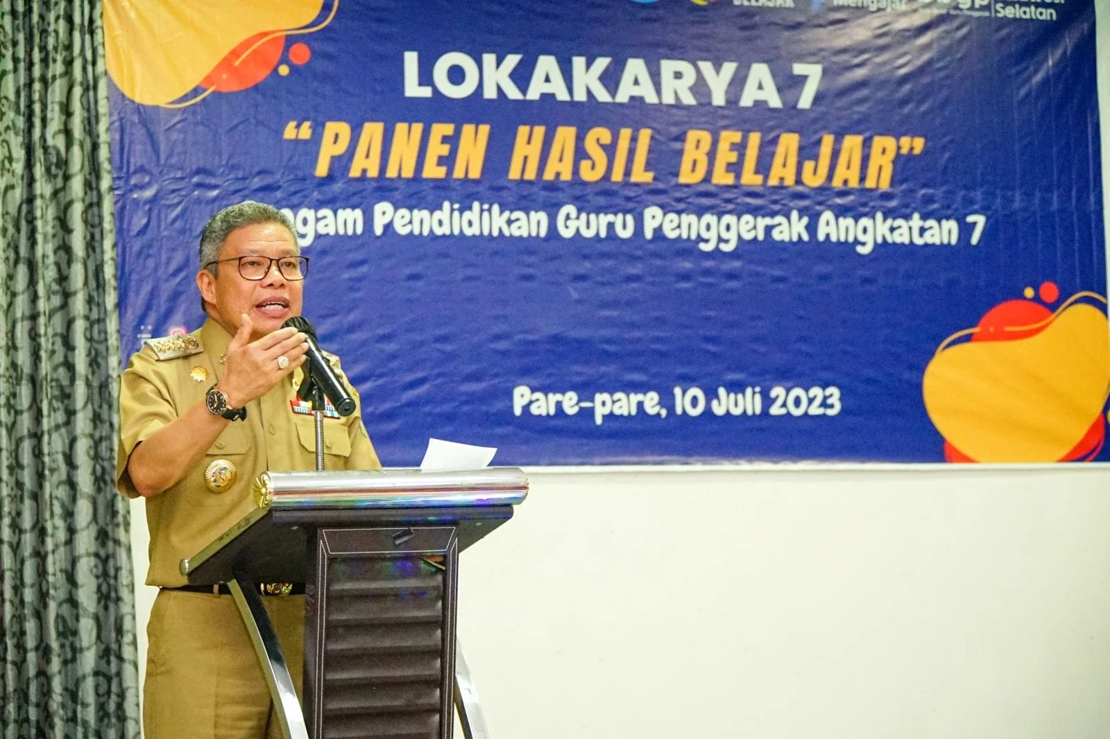 Wali Kota Taufan Pawe Buka Lokakarya Program Guru Penggerak 2023