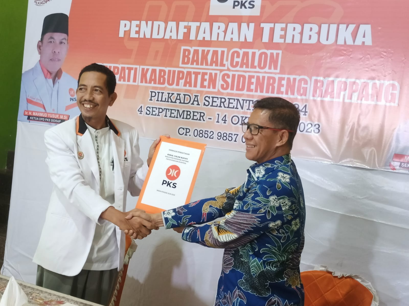 Bahar Yahya Bakal Calon Bupati Sidrap Pertama ‘Melamar’ di PKS