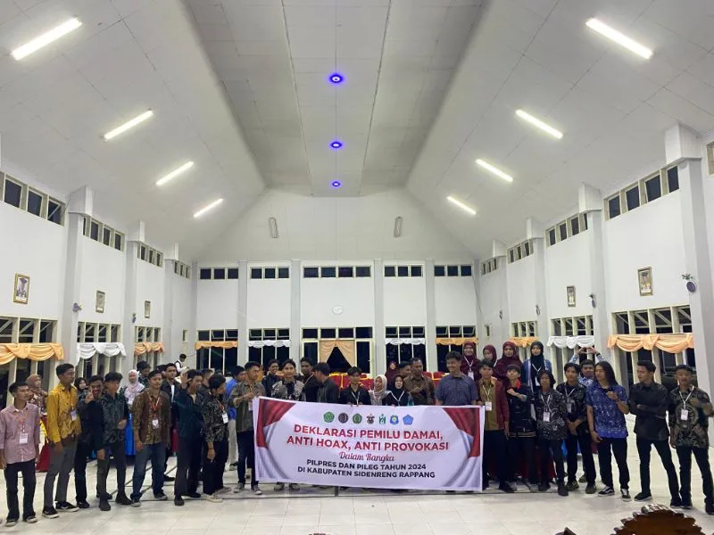 BEM Unismuh Sidrap Deklarasi Pemilu Damai dan Siap Sukseskan Pemilu 2024