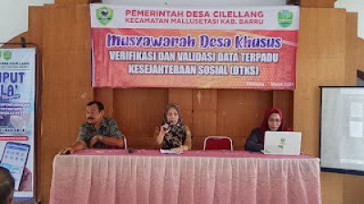 Kepala Desa Cilellang Harap Verifikasi dan Validasi DTKS Bisa Akurat