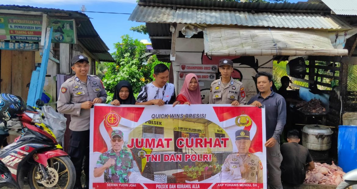 Polsek Alla Gelar Giat Jumat Curhat Di Akhir Bulan Suci Ramadhan 1445 Hijriah 