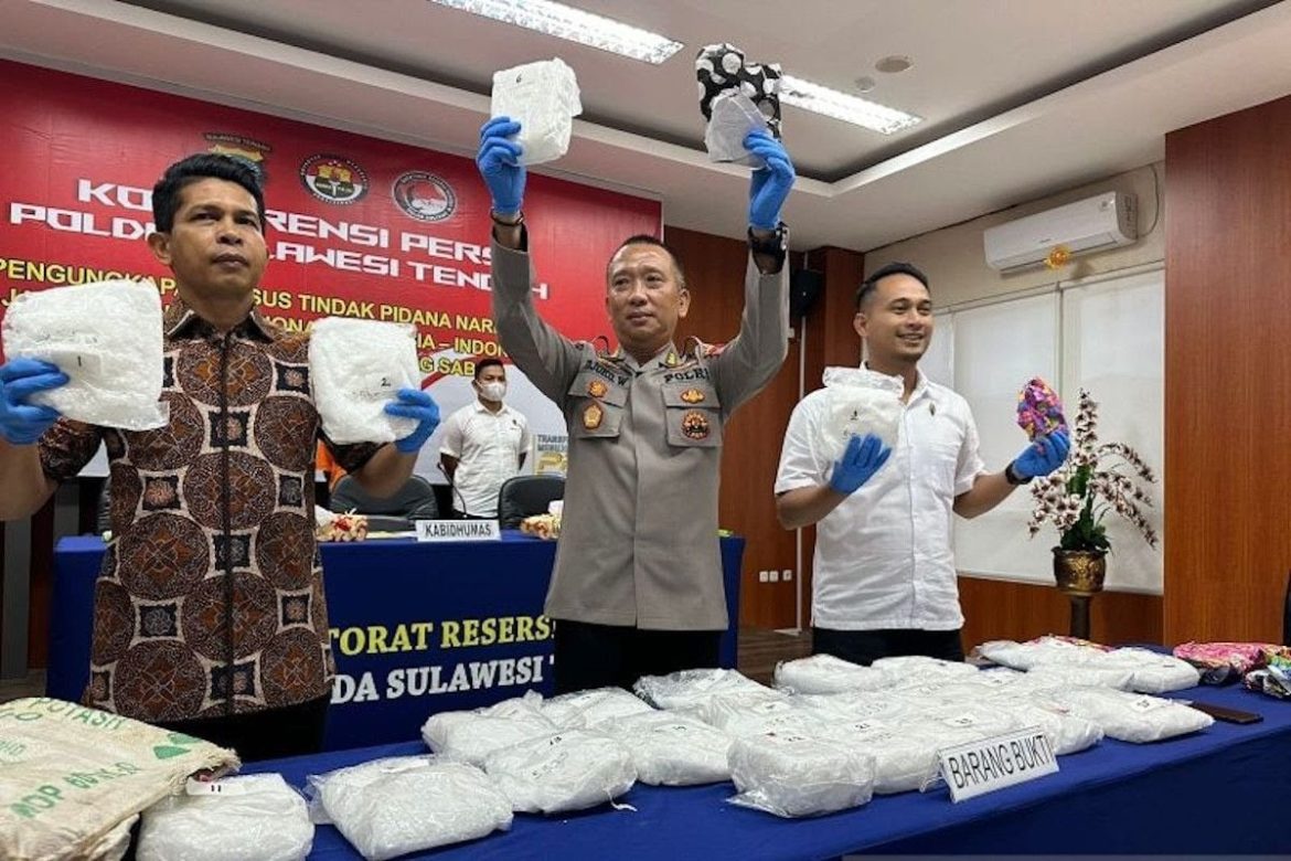 25 Kg Sabu Sidrap Digagalkan Polda Sulteng di Donggala