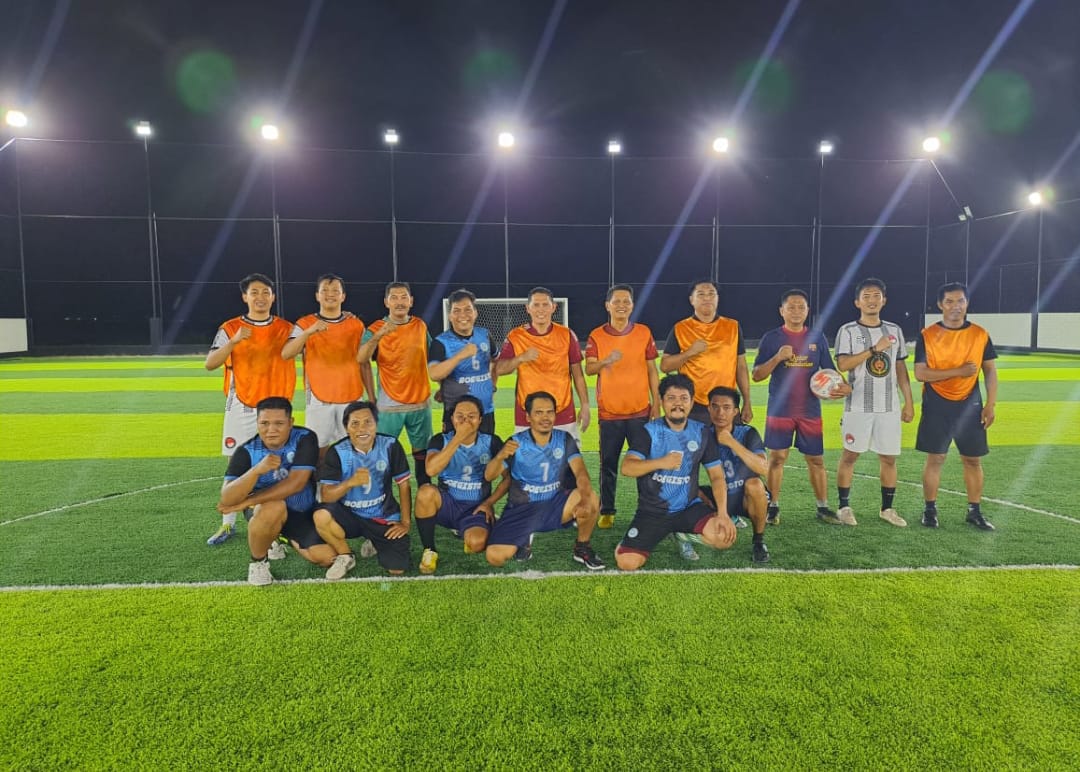 Laga El-Clasico, Tim FC Polres Sidrap Menang Tipis Atas Tim Media FC