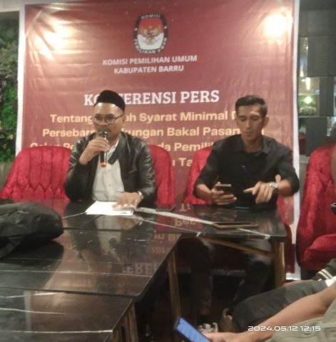 Malam Ini, KPU Barru Resmi Tutup Calon Perseorangan Minggu 12 Mei 2024