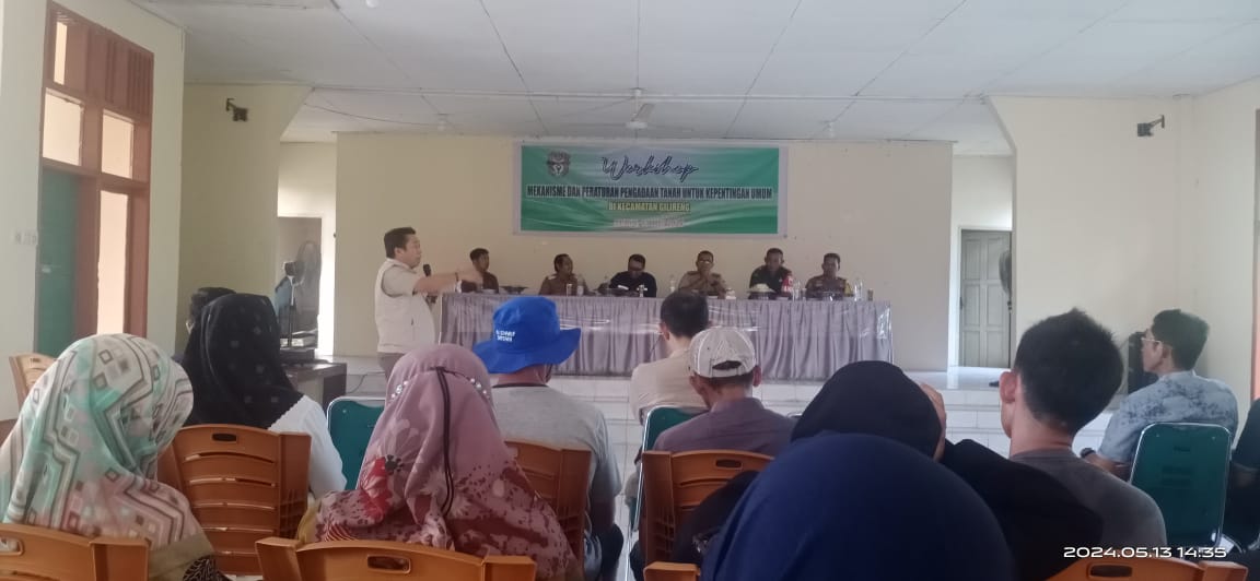 Kecamatan Gilireng Gelar Workshop tentang Mekanisme dan Aturan Pengadaan Tanah untuk Kepentingan Umum