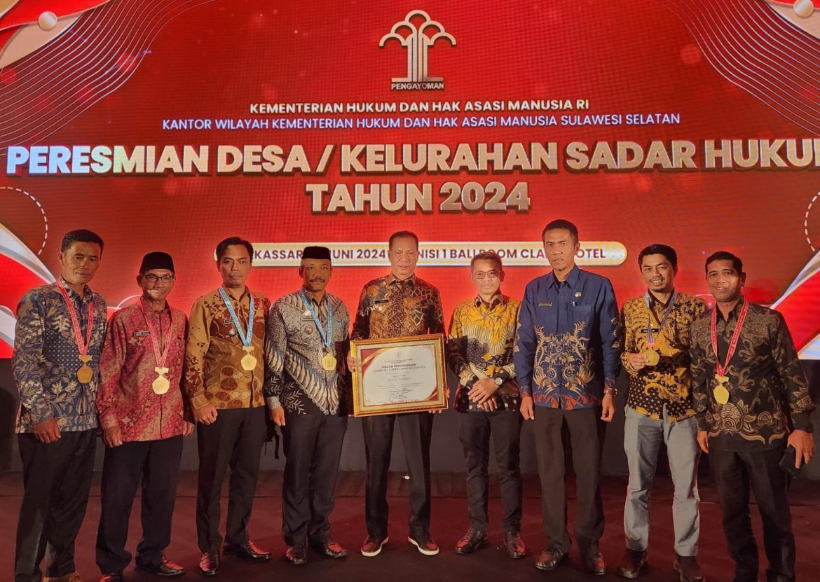 Penghargaan Anubhawa Sasana 2024 Dari Kemenkumham Di Raih Pemkab Enrekang