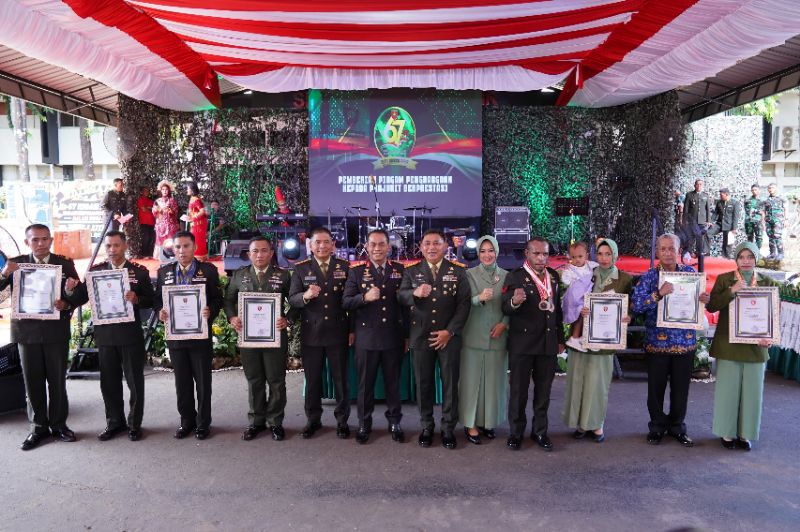 Kodam XIV Hasanuddin Gelar Syukuran Di Hari Puncak Perayakan HUT ke-67 Tahun 2024