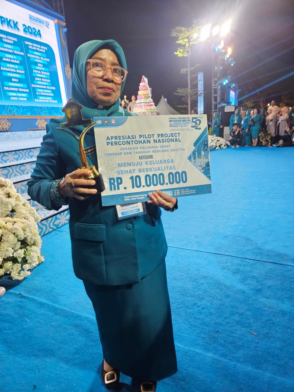 TP PKK Kabupaten Asahan Raih Juara 1 Lomba Pilot Project Desa Tanggap dan Tangguh Bencana Peduli Keluarga Berkualitas Tingkat Nasional