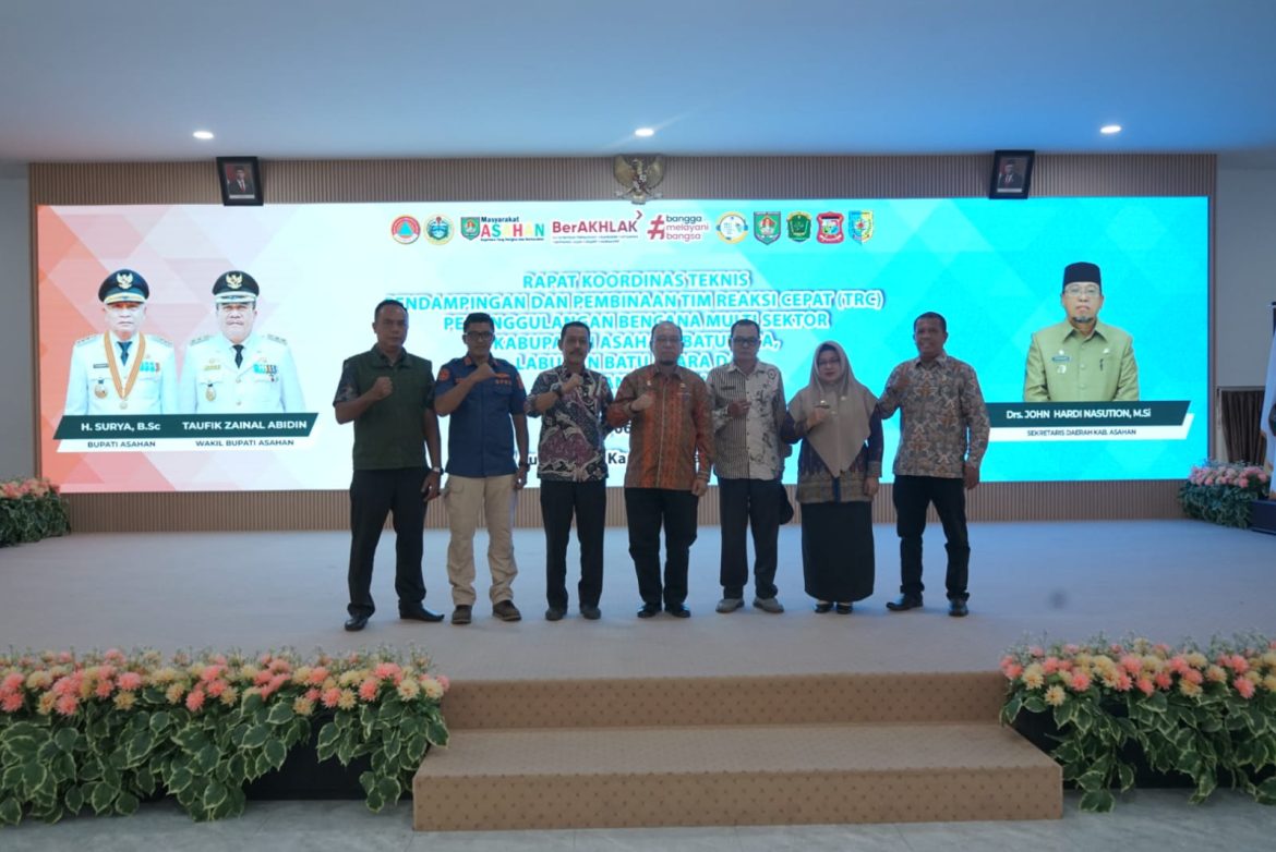 Sekda Kabupaten Asahan Buka Rakornis Pendampingan dan Pembinaan TRC Penanggulangan Bencana Multi Sektor