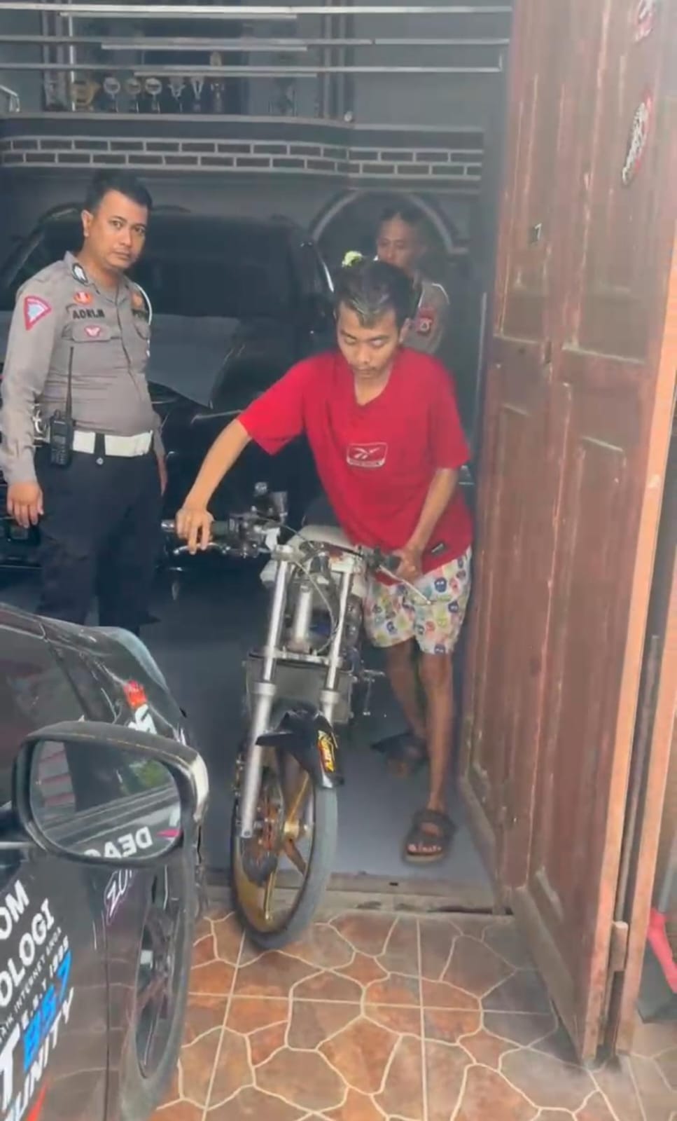 Tindak Tegas Pelaku Balapan Liar, Satlantas Polres Sidrap Amankan Joki Rider Beserta Motornya