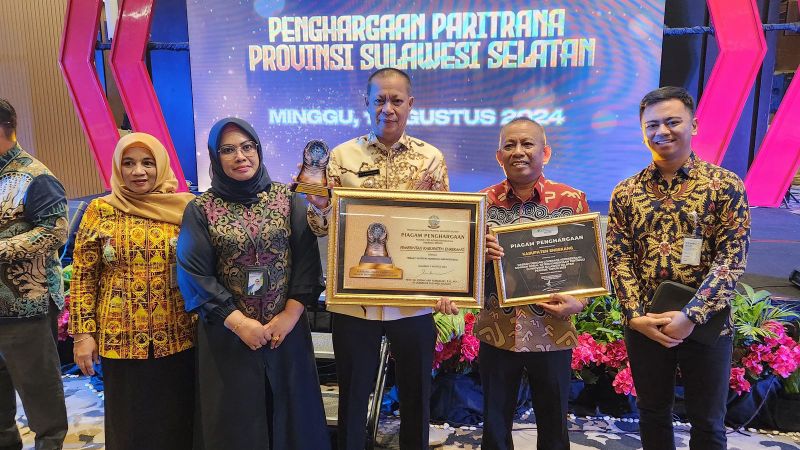 Pemkab Enrekang Raih Paritrana Award, Coverage Tertinggi di Sulsel