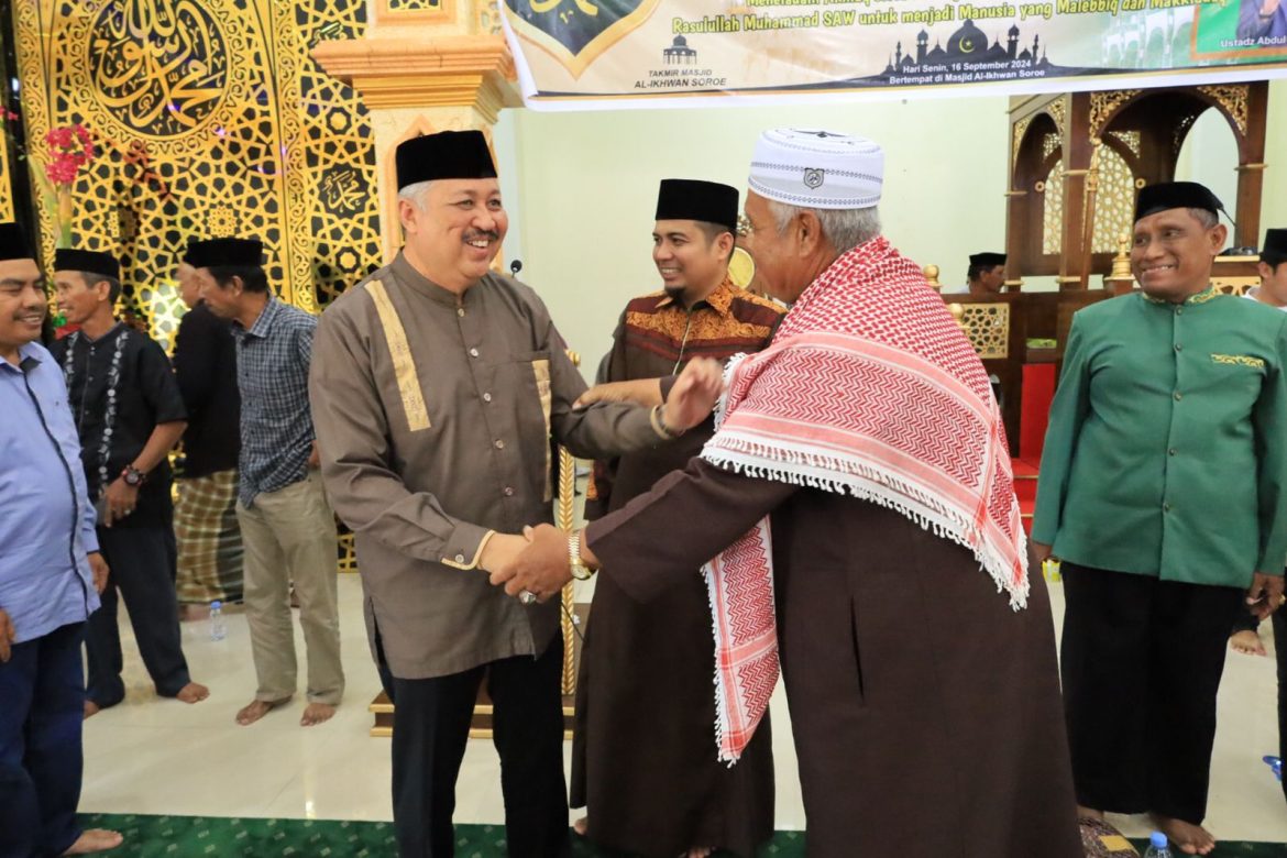 Momentum Maulid Nabi SAW di Lanrisang, Irwan Hamid : Masyarakat Diharap Jaga Persatuan dan Kerukunan Jelang Pilkada Pinrang