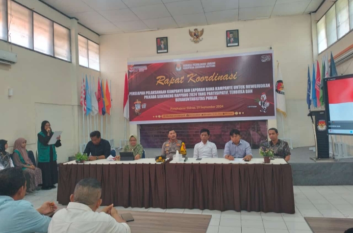 KPU Sidrap Gelar Rapat Koordinasi Persiapan Masa Kampanye dan LADK