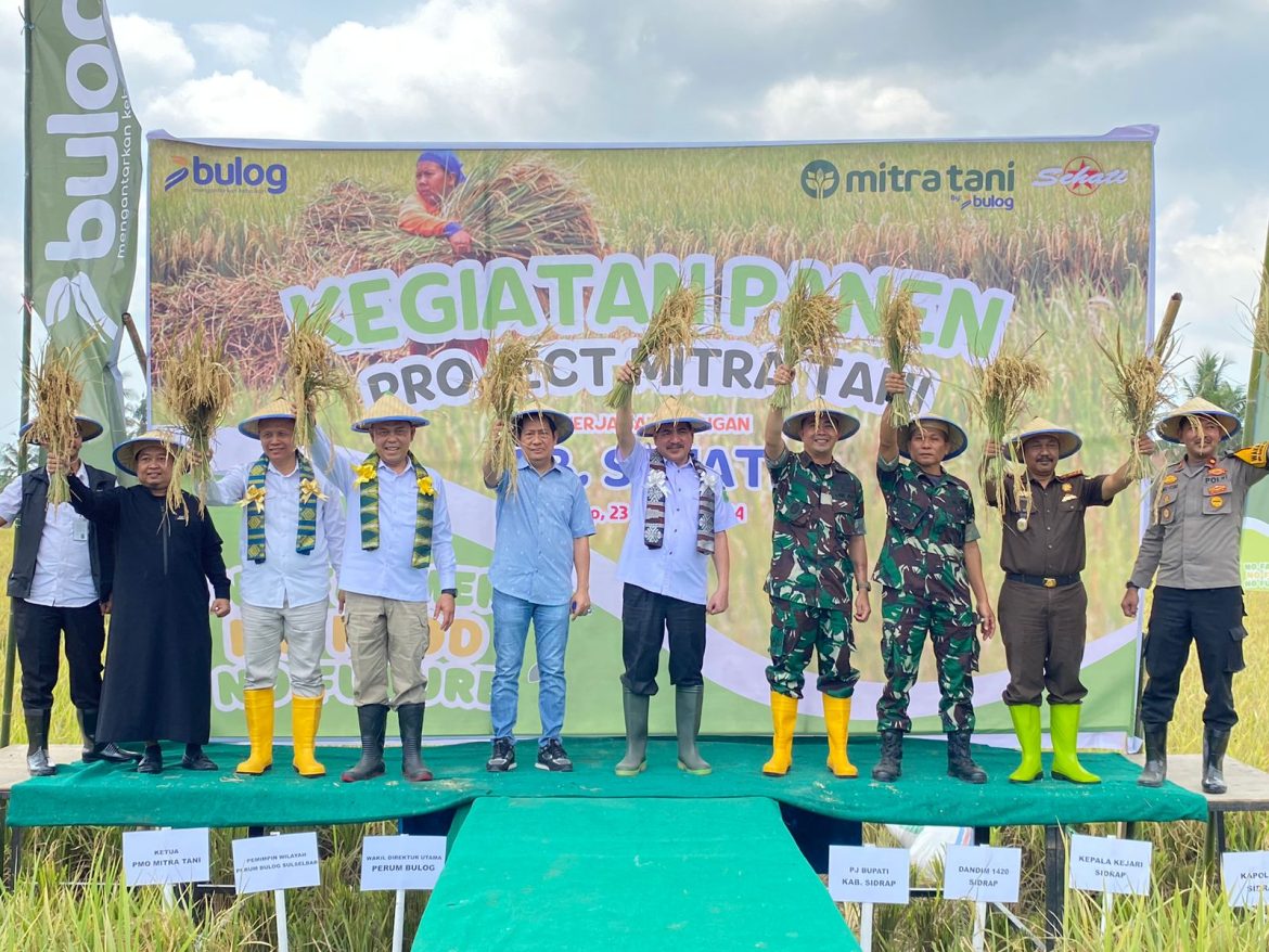 Luncurkan Program Mitra Tani, Bulog Sidrap Pilot Projects Ketahanan Pangan Secara Nasional