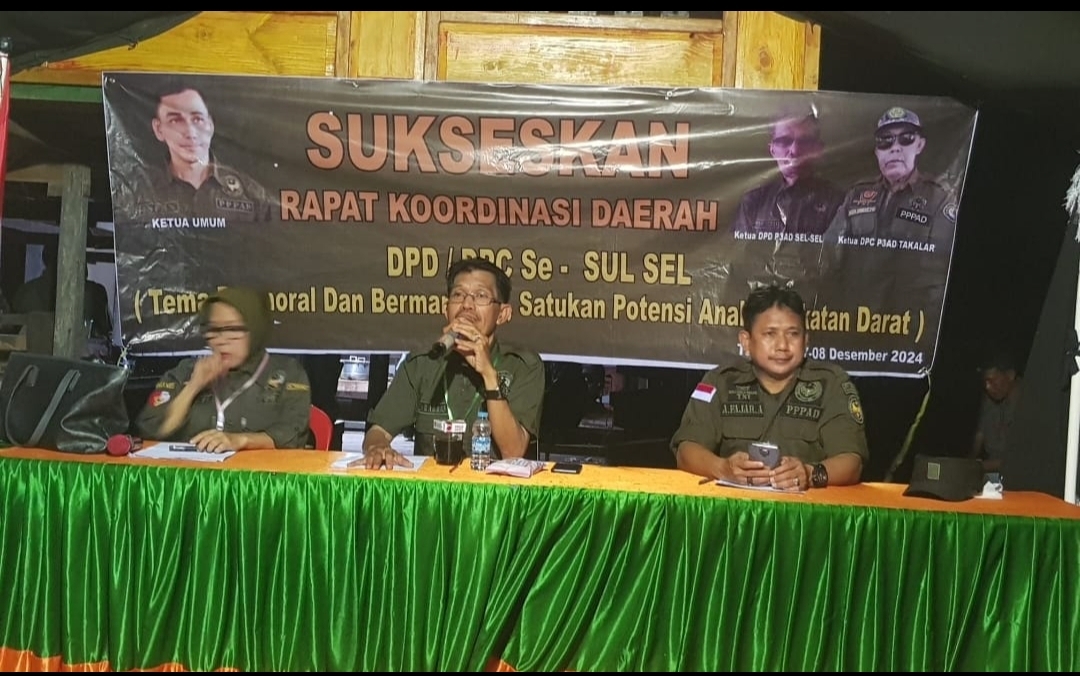 Rakorda P3AD DPD Sulsel 2024 Angkat Tema Bermoral dan Bermartabat Satukan Potensi Anak Angkatan Darat