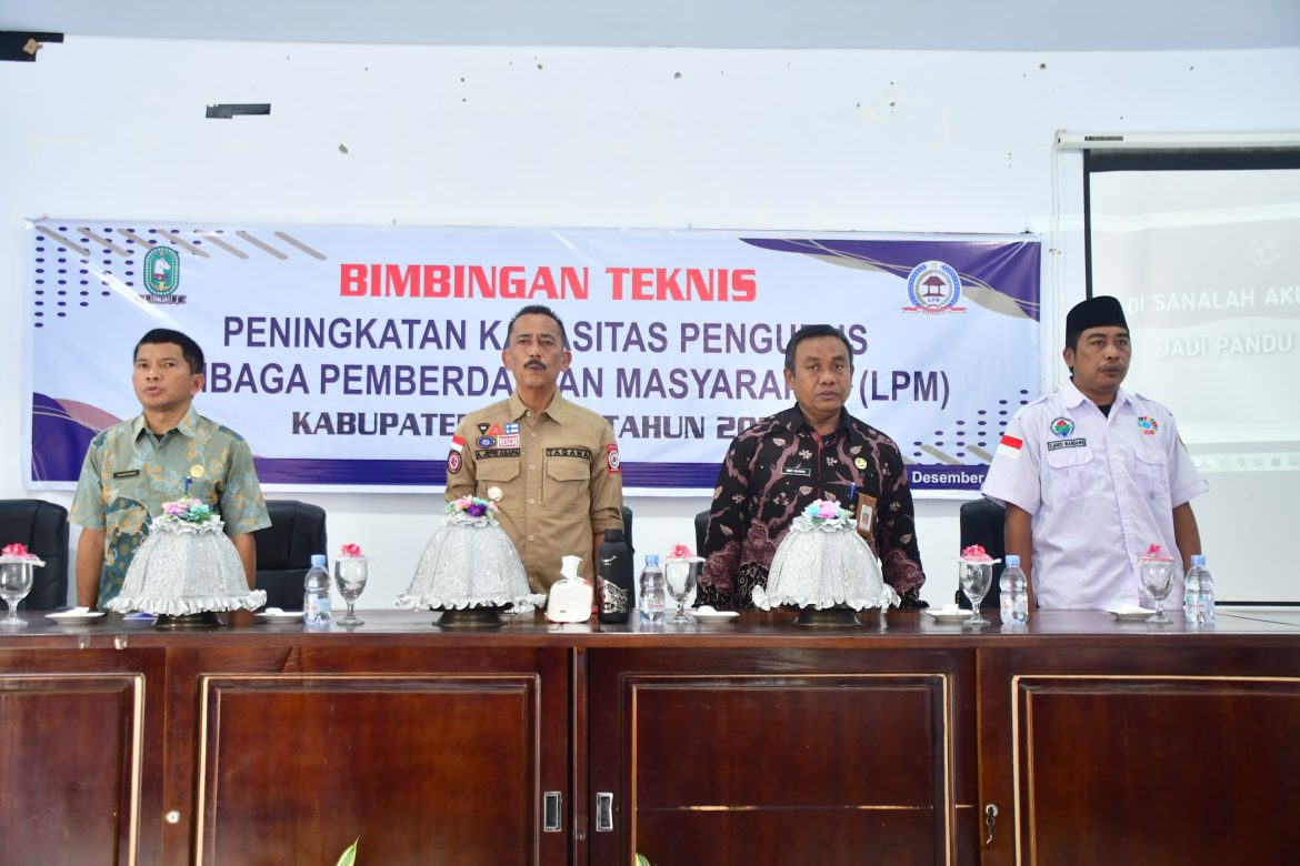 Pemkab Sinjai Gelar Bimtek LPM, Dorong Peningkatan Kapasitas Pengurus Desa