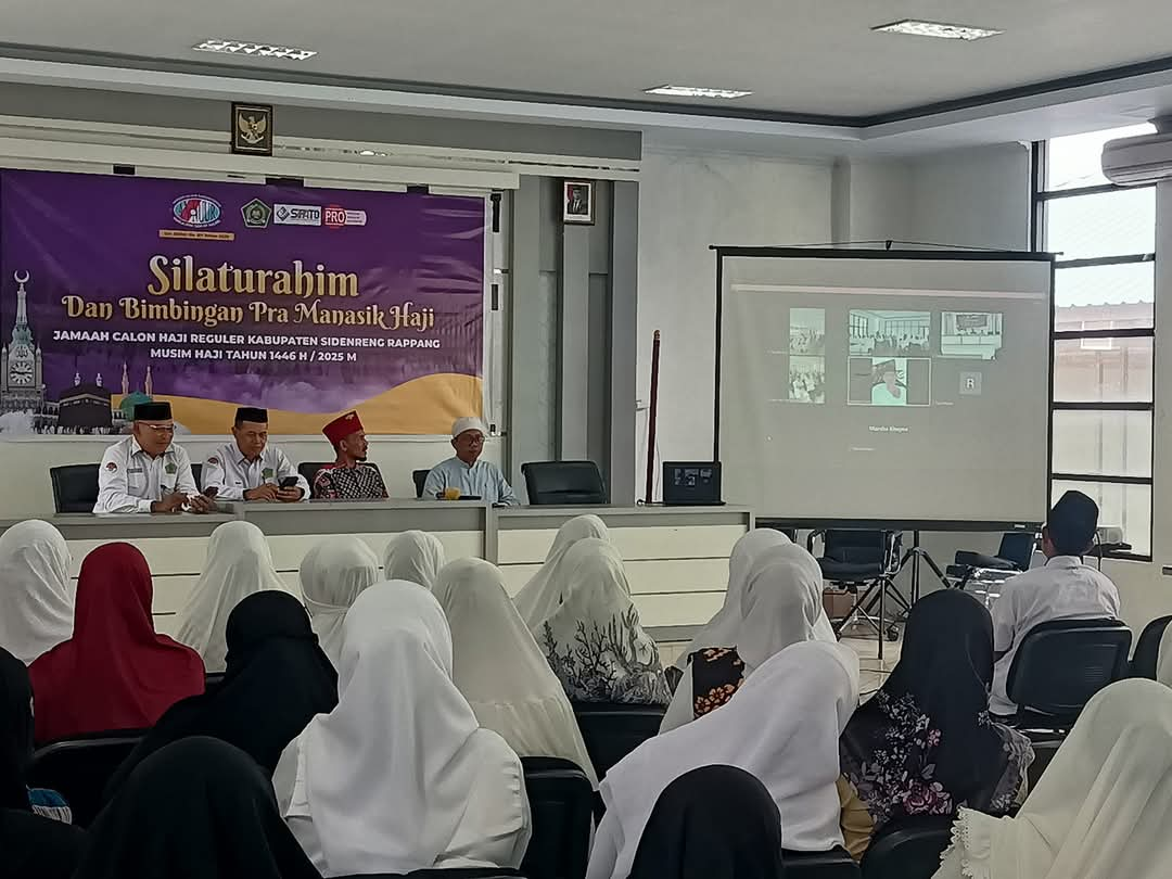 KBIHU Annur Group Gelar Silaturahim dan Bimbingan Daring Pra Manasik Haji untuk Jamaah Sidrap