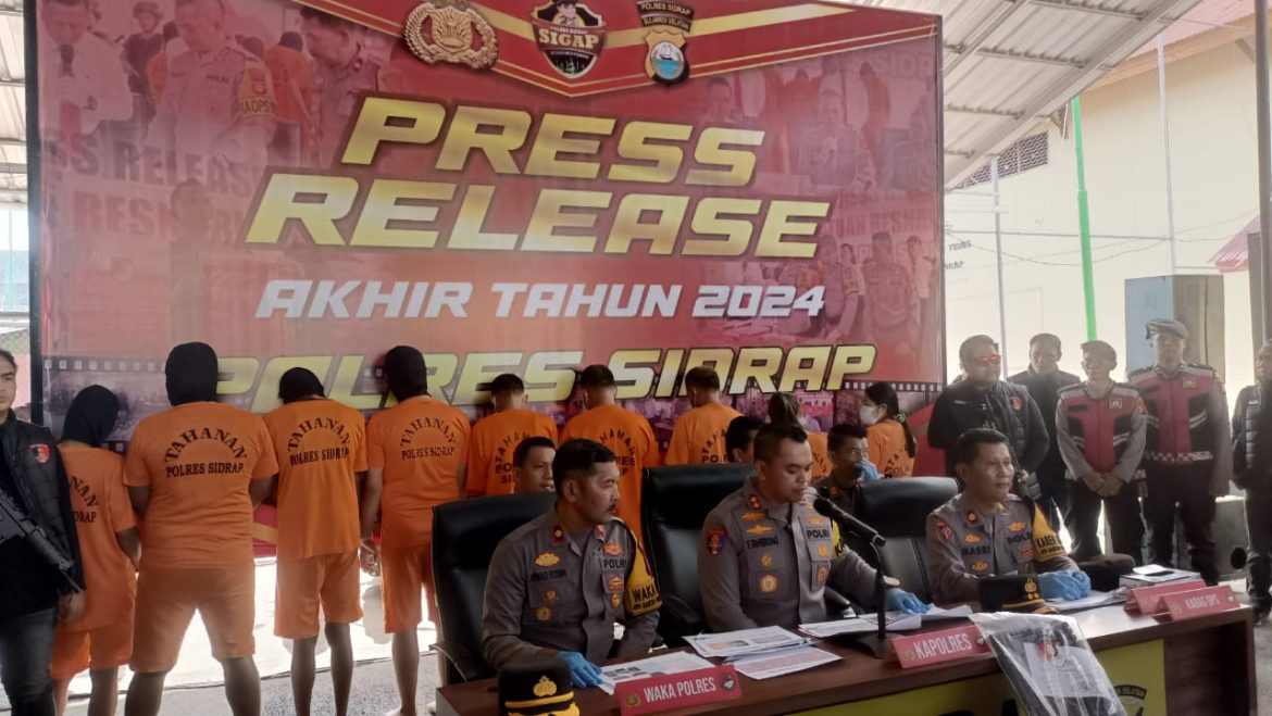 Trend Kinerja Polres Sidrap 2024 Signifikan: Sukses Ungkap Beragam Kasus Menonjol hingga Lakalantas Menyusut Drastis