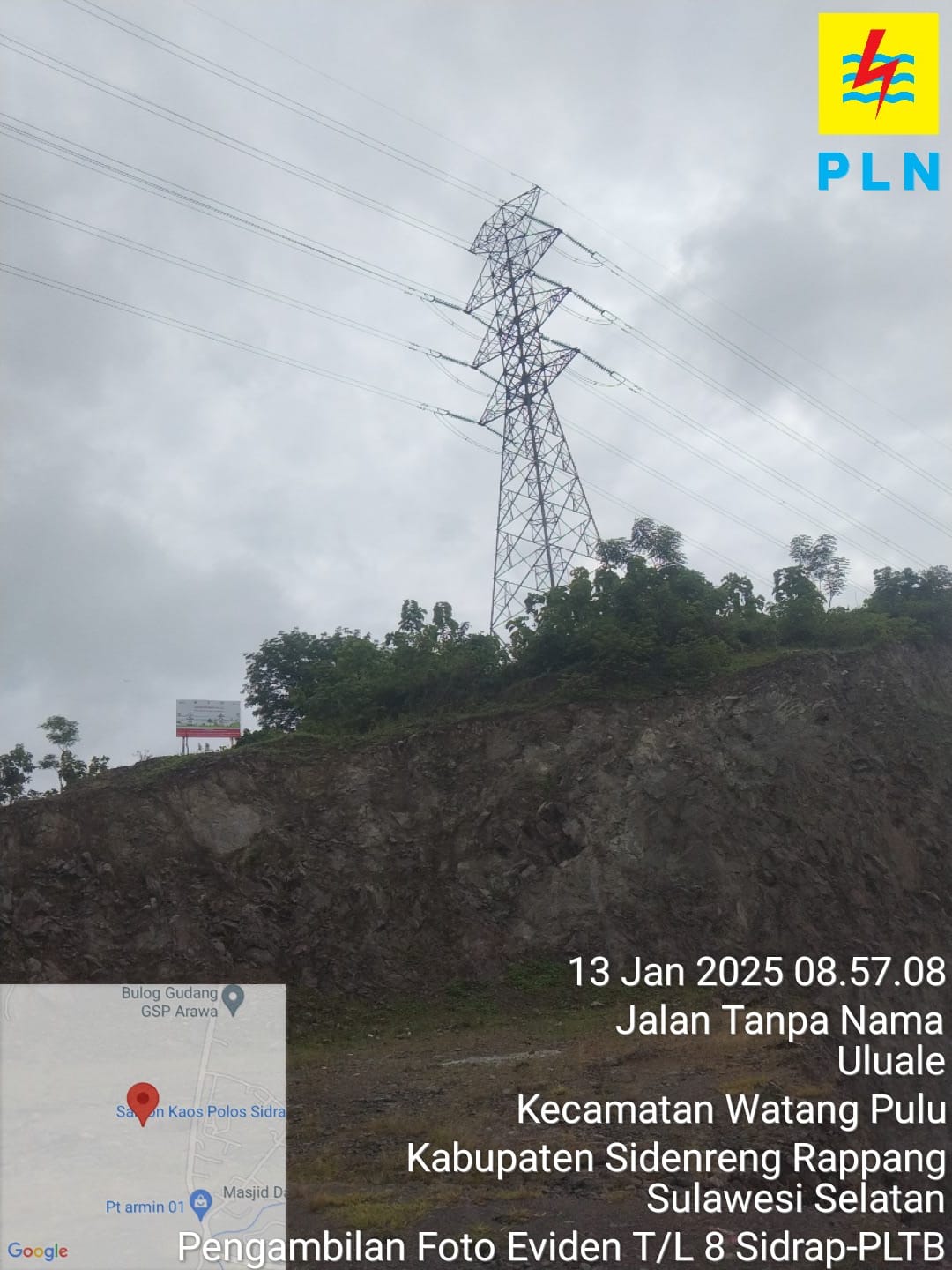 Tak Kenal Lelah PLN ULTG Sidrap Terus Giat Pantau Tower Rawan Longsor dan Banjir, Pastikan Listrik Tetap Menyala