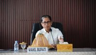 Wakil Bupati Soppeng Ir. Selle KS. Dalle saat memberikan sambutan dalam rapat percepatan penurunan stunting tahun 2025.