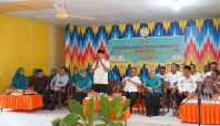 Bupati Wajo Andi Rosman berbicara dalam Musrenbang 2027 di Kecamatan Sajoanging didampingi Wakil Bupati dan Anggota DPRD Wajo.