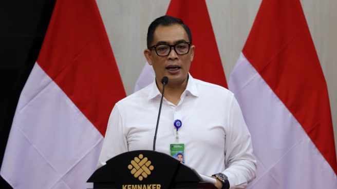 Kepala Biro Humas Kemnaker Faried Abdurrahman ingatkan waspada situs palsu Skillhub.