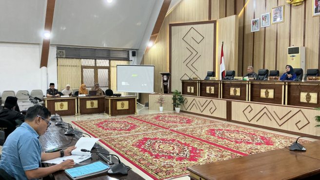 Suasana Rapat Gabungan Komisi DPRD Wajo yang membahas nomenklatur bantuan alsintan dalam SIPD RI.