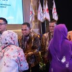 Bupati Wajo Andi Rosman melakukan silaturahmi dengan jajaran pengurus KEMAWA dalam acara Halal Bihalal di Makassar.