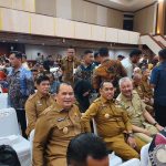 Bupati Wajo Andi Rosman bersama jajaran kepala daerah dalam Rakornas Antisipasi El Nino di Gedung F Kementan Jakarta.