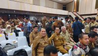 Bupati Wajo Andi Rosman bersama jajaran kepala daerah dalam Rakornas Antisipasi El Nino di Gedung F Kementan Jakarta.