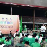 Bupati Wajo Andi Rosman menghadiri peringatan Harlah ke-92 GP Ansor Sulsel di Masjid Tua Tosora, Majauleng.