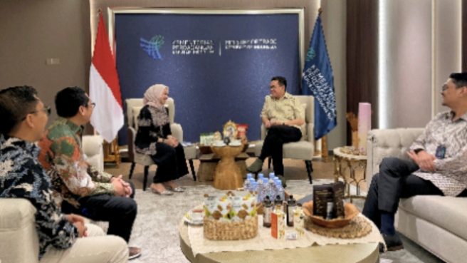 Menteri Perdagangan Budi Santoso menerima audiensi jajaran Media Infobrand Group dan Asosiasi Brand Indonesia di Kantor Kemendag Jakarta.